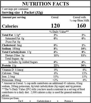 Weight Loss Systems - Cinnamon O's Cereal - 5/Box