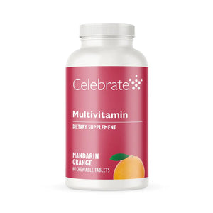 Celebrate Vitamins - Multivitamin - Chewable - Mandarin Orange - 60 Tablets - Nashua Nutrition