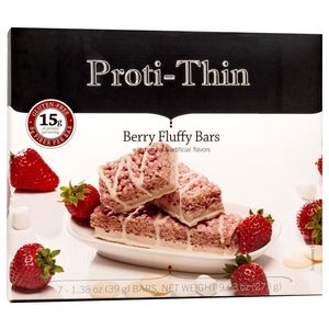 Proti-Thin Protein Bars VLC - Fluffy Berry, 7 Bars/Box - Nashua Nutrition
