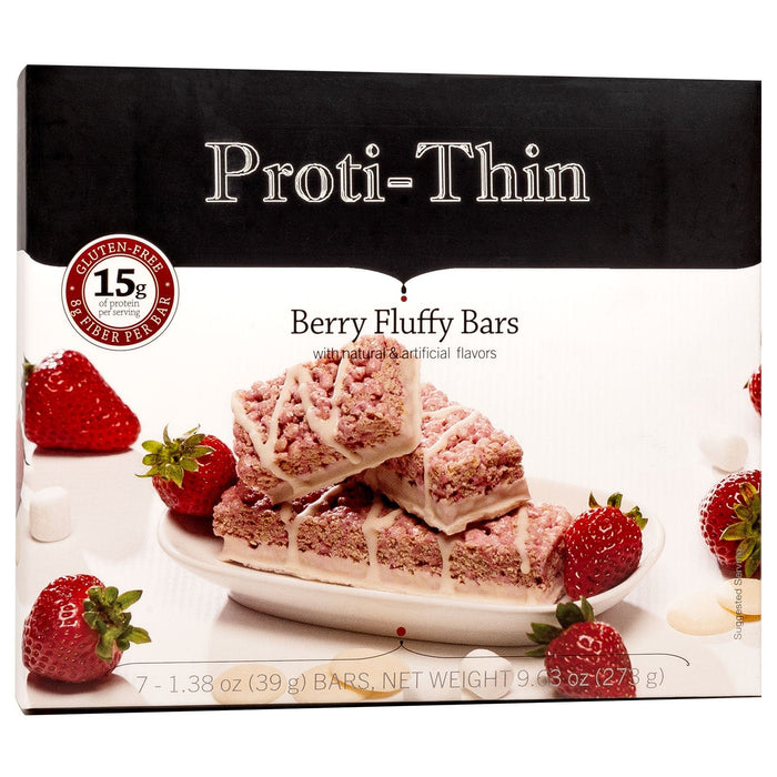 Proti-Thin Protein Bars VLC - Fluffy Berry, 7 Bars/Box