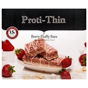 Proti-Thin Protein Bars VLC - Fluffy Berry, 7 Bars/Box - Nashua Nutrition