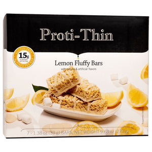 Proti-Thin Protein Bars VLC - Fluffy Lemon Crisp, 7 Bars/Box - Nashua Nutrition