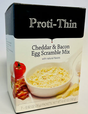 Proti-Thin VLC Egg Scrambles - Bacon Cheddar, 7/Box - Nashua Nutrition