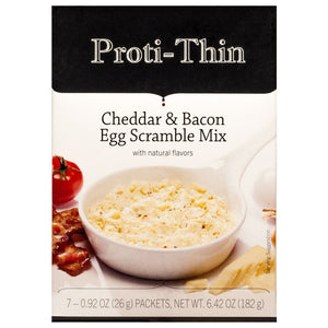 Proti-Thin VLC Egg Scrambles - Bacon Cheddar, 7/Box - Nashua Nutrition