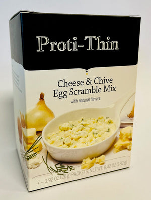 Proti-Thin VLC Egg Scrambles - Cheese & Chive, 7/Box - Nashua Nutrition