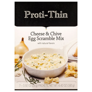 Proti-Thin VLC Egg Scrambles - Cheese & Chive, 7/Box - Nashua Nutrition