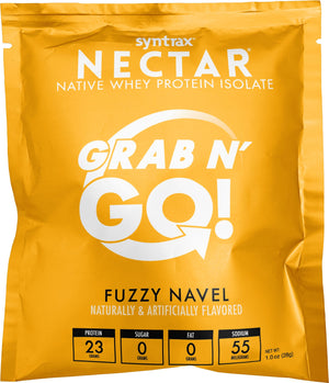 Syntrax - Nectar Protein Powder - Grab N Go - Fuzzy Navel - 20 Individual Servings - Nashua Nutrition