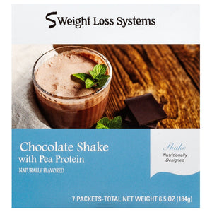 Weight Loss Systems Chocolate Shake Meal Replacement with Plant Protein 7/Box - Nashua Nutrition