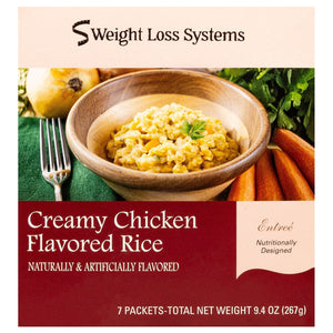 Weight Loss Systems Plant Based Entree - Creamy Chicken Flavored Rice (7/Box) - Nashua Nutrition