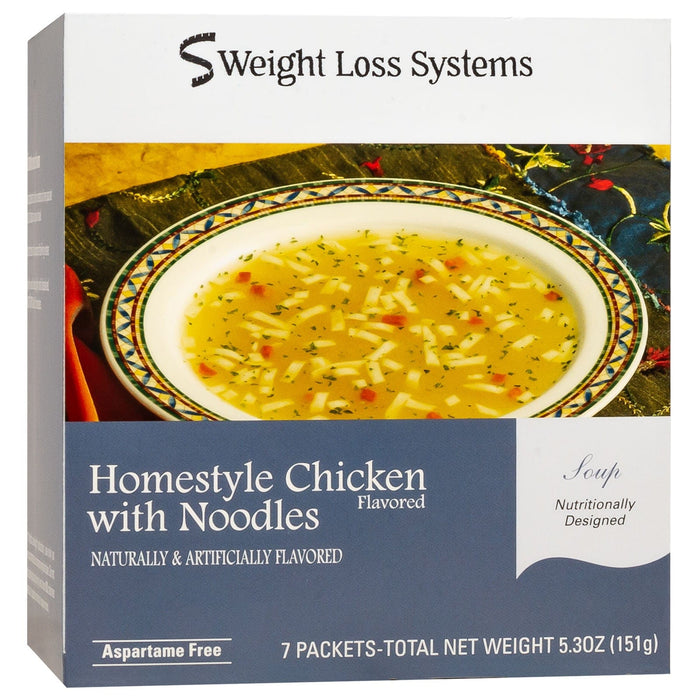 Weight Loss Systems Protein Soup - Homestyle Chicken with Noodles - 7/Box