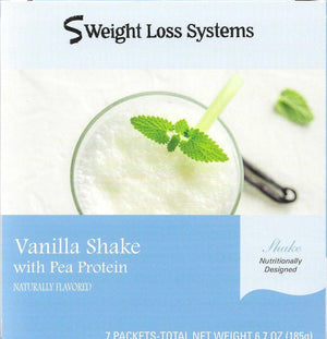 Weight Loss Systems Vanilla Shake Meal Replacement with Plant Protein 7/Box - Nashua Nutrition