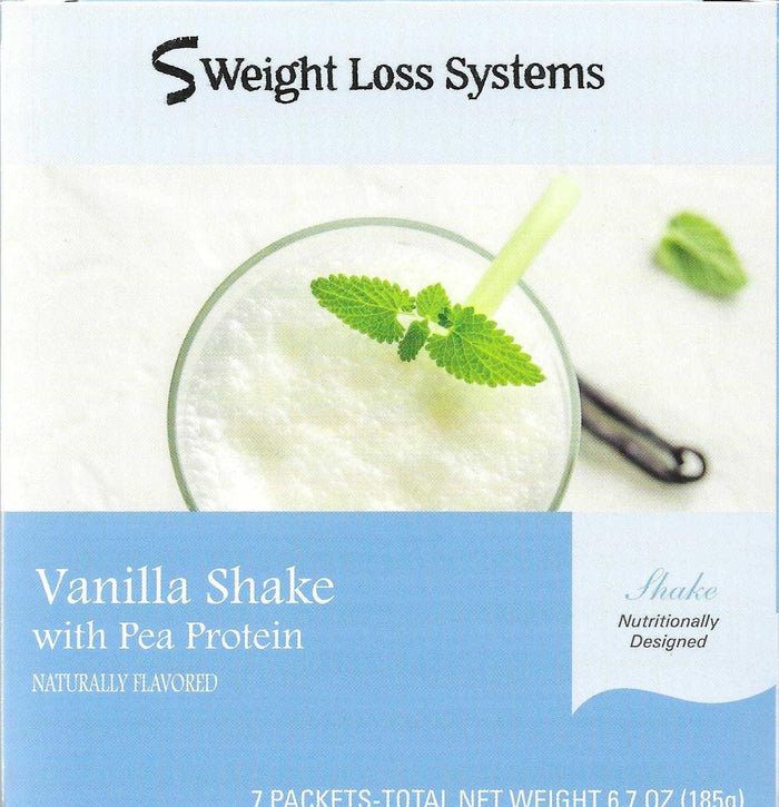 Weight Loss Systems Vanilla Shake Meal Replacement with Plant Protein 7/Box